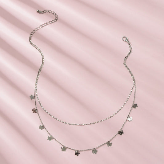 Collier Papillon Argenté