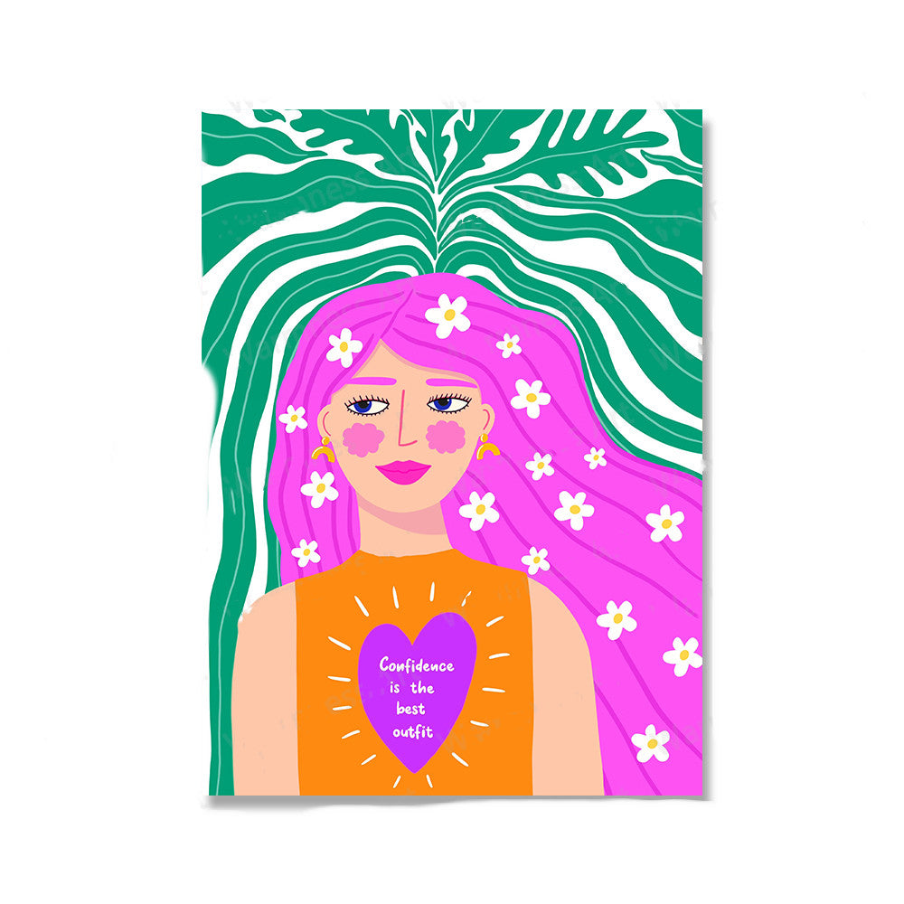 Tableau 'Botanique rêveuse'