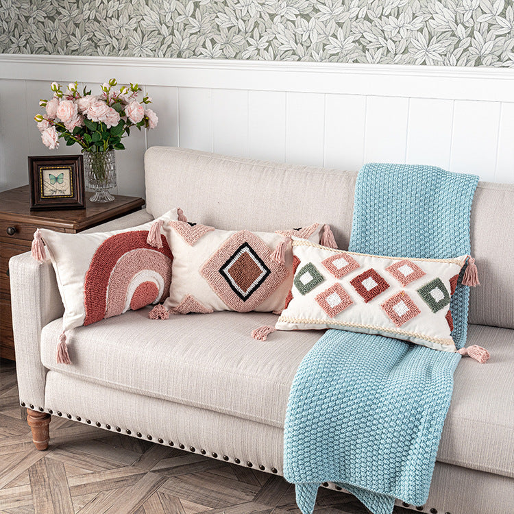 HOUSSES DE COUSSINS - VELOUR ET GEOMETRIES