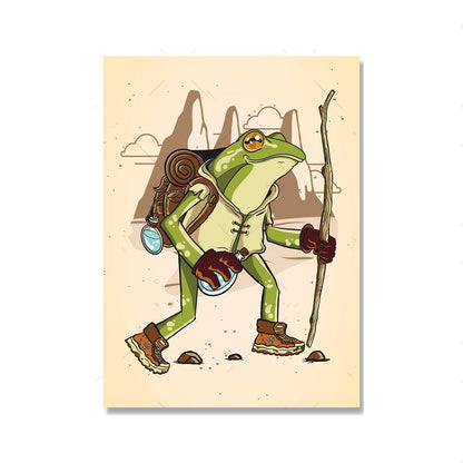 Toile 'La Grenouille & le Champignon'.