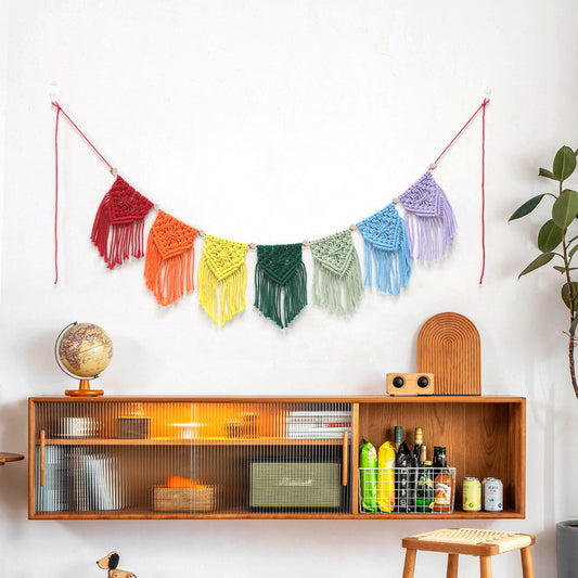 Guirlande Multi Couleurs en macramé