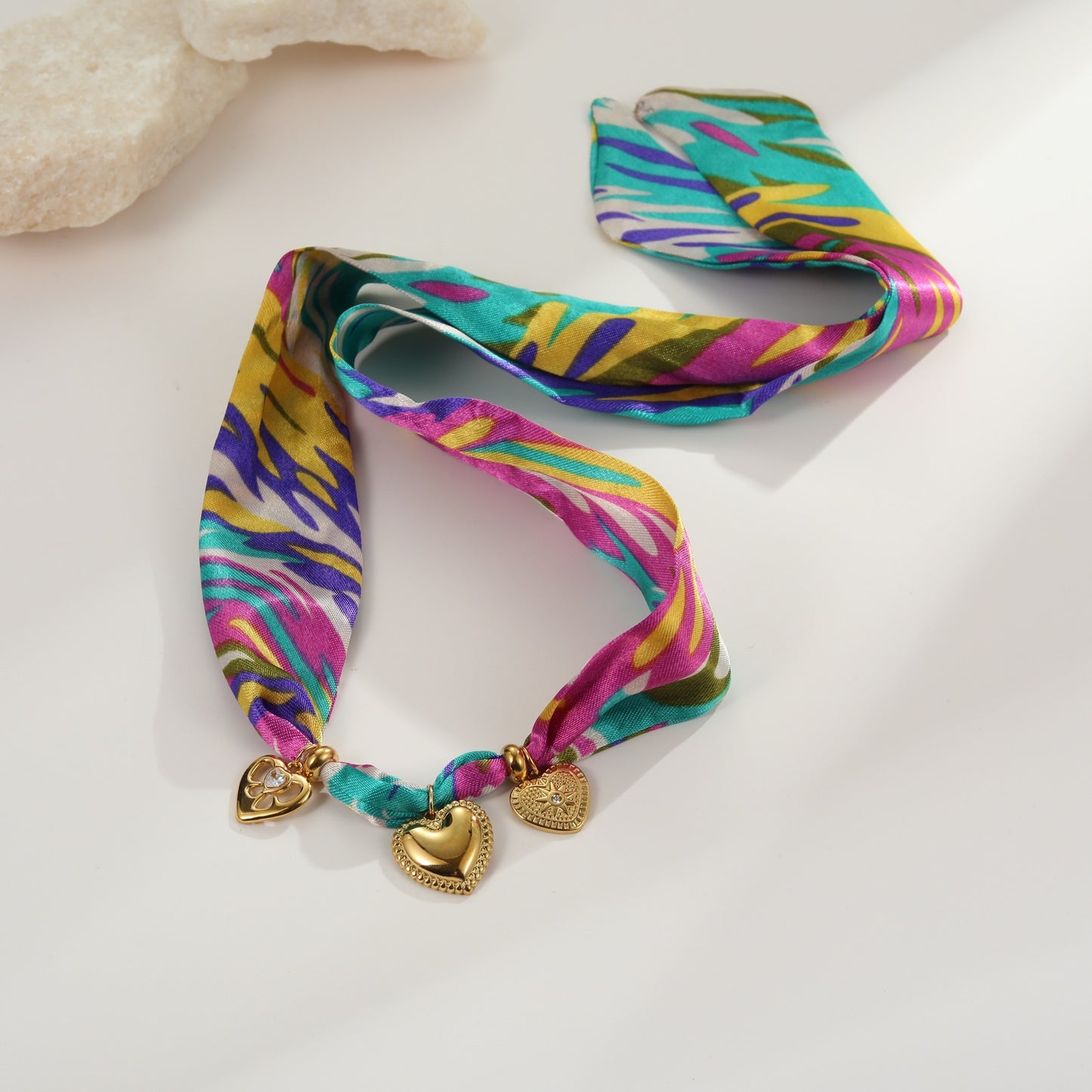 Bracelet Coeurs Bohèmes Plaqué Or 18K