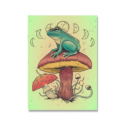 Toile 'La Grenouille & le Champignon'.
