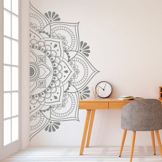 Sticker mural Demi-Mandala
