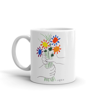 Pablo Picasso Bouquet of Peace 1958 Artwork Mug-0