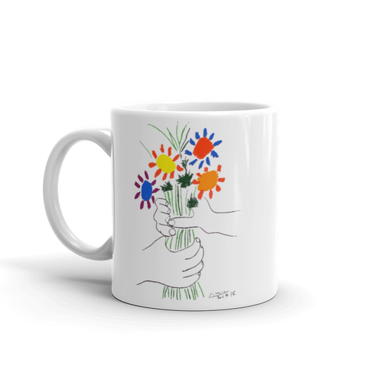 Pablo Picasso Bouquet of Peace 1958 Artwork Mug-0