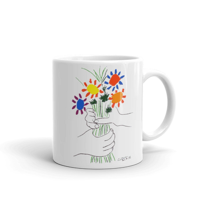 Pablo Picasso Bouquet of Peace 1958 Artwork Mug-2