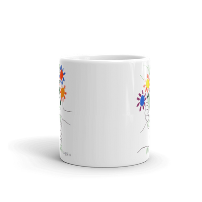 Pablo Picasso Bouquet of Peace 1958 Artwork Mug-1